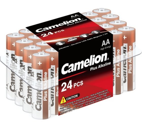 Батарейка AA Camelion LR06-24Box Plus Alkaline (6752) 1.5B, (24/144/576)