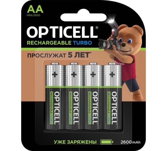 Аккумулятор OPTICELL Turbo HR6 BL4 (2600 mAh) 6080002 (4/40)