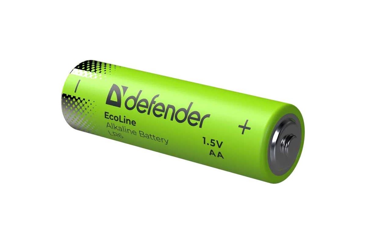 Батарейка алкалиновая DEFENDER LR6-24box АА, EcoLine
