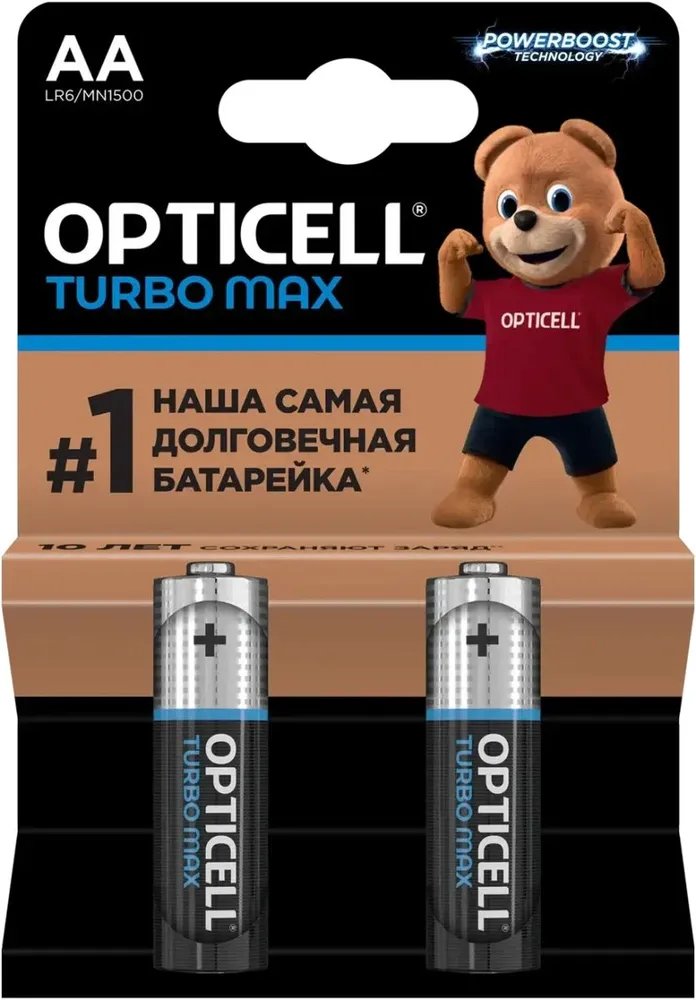 Батарейка OPTICELL Turbo Max LR6 BL2 6053001 (2/96)
