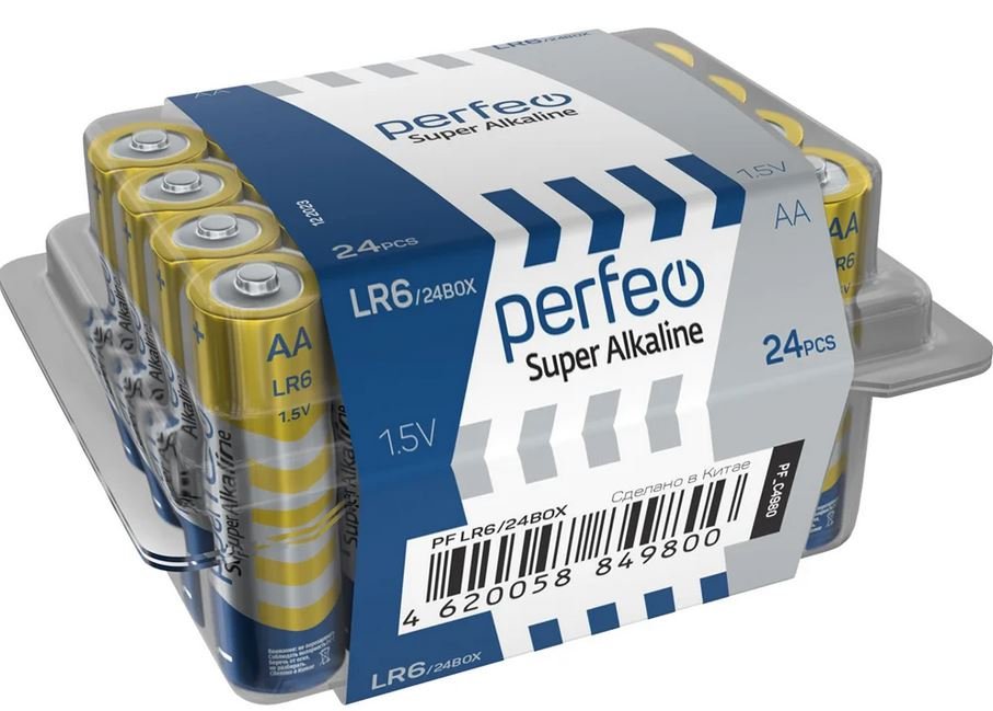 Батарейка Perfeo LR6/24BOX Super Alkaline