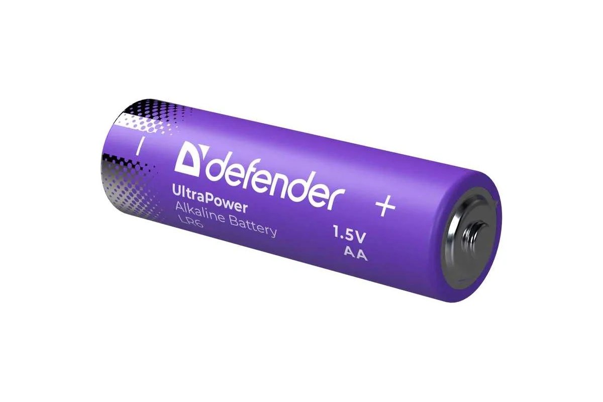 Батарейка алкалиновая DEFENDER LR6-4BL АА, блистер, UltraPower