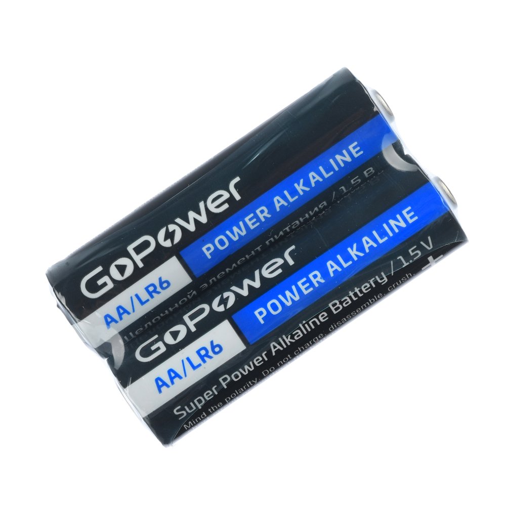 Батарейка AA GoPower LR06-2P Alkaline (00-00015599)