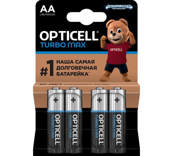 Батарейка OPTICELL Turbo Max LR6 BL4 6053003 (4/192)