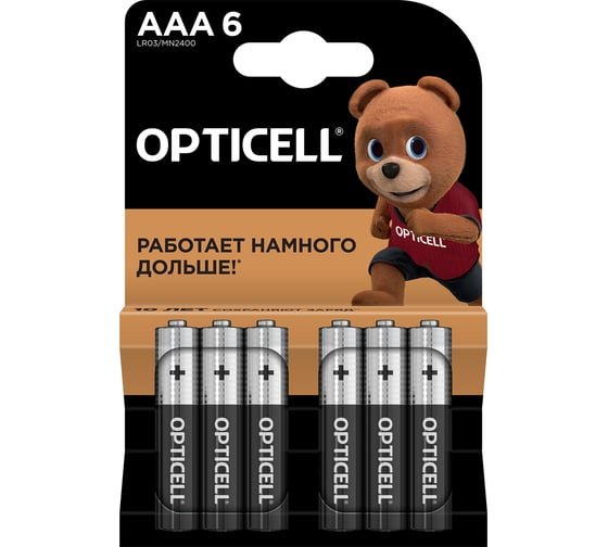 Батарейка OPTICELL Basic LR03 BL6 (5051007) (6/60)