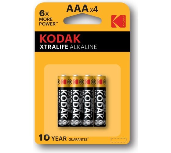 Батарейка AAA Kodak LR03-4P XTralife (Б0018703)