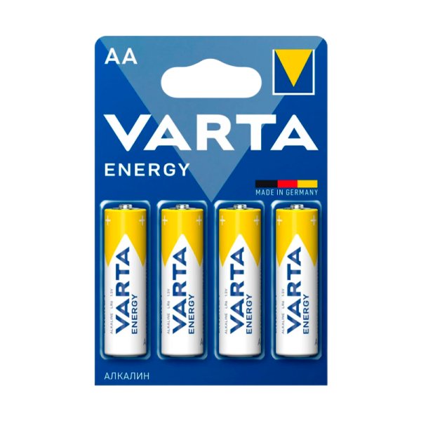 Батарейка Varta ENERGY LR6 AA BL4 Alkaline 1.5V (4106) (4/80/400)