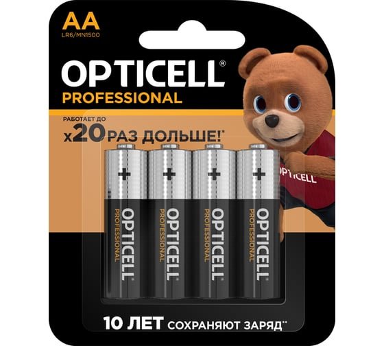 Батарейка OPTICELL Professional LR6 BL4 5052001 (4/48/192/16128)