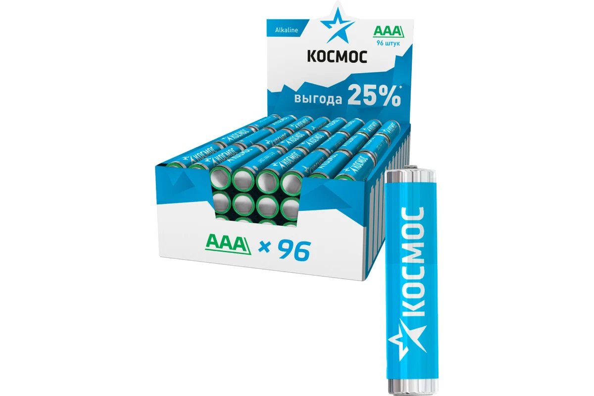 Батарейка AAA Космос LR03-96Box (KOCLR03-96BOX)