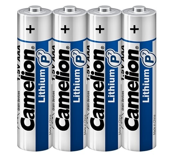 Батарейка AAA Camelion LR03-4BL Lithium (15242) 1.5B, (4/60/1200)