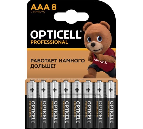 Батарейка OPTICELL Professional LR03 BL8 (5052008) (8/80)