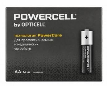 Батарейки Powercell by Opticell LR6 AA щелочные 1,5 В, 24 шт в коробке