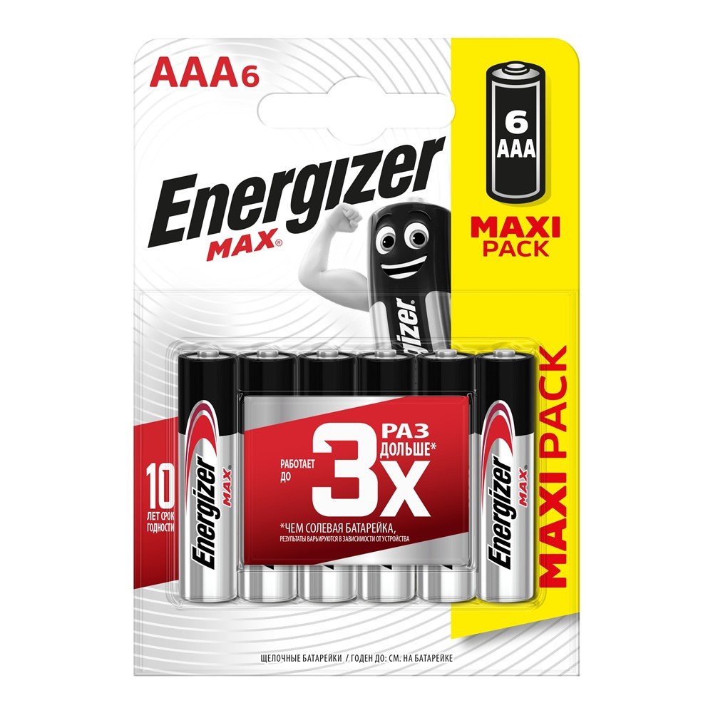 Элемент питания ENERGIZER  LR03 Max (6 бл)   (72)