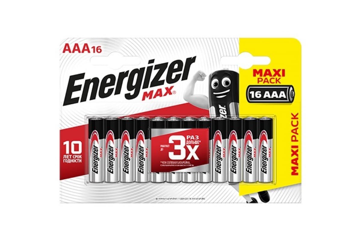 Элемент питания ENERGIZER  LR6 Max (16 бл)   (96)