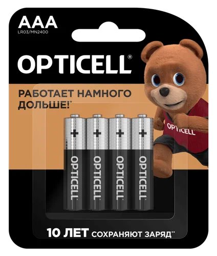 Элемент питания OPTICELL BASIC LR03 BL4 (4/48/192/21504)