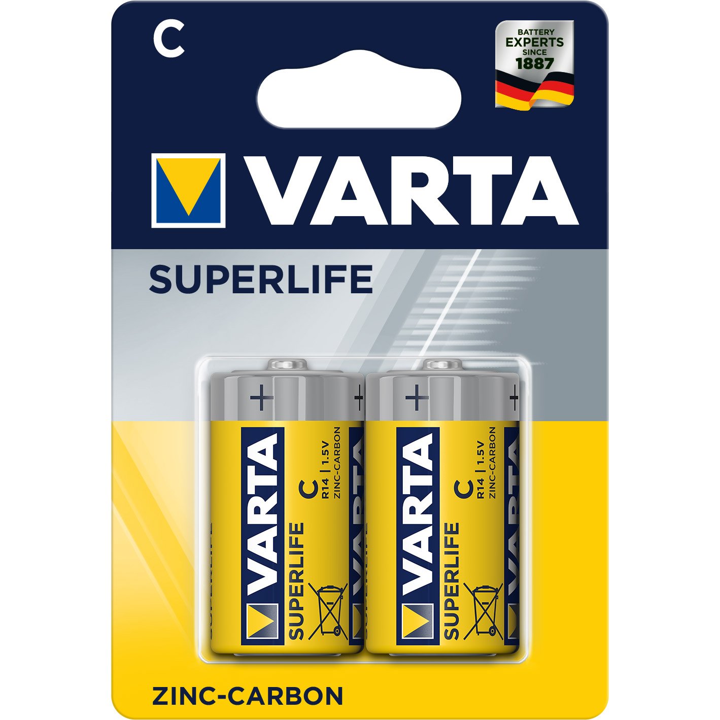 Элемент питания VARTA  R14 SUPERLIFE (2 бл)  (2/24/120)