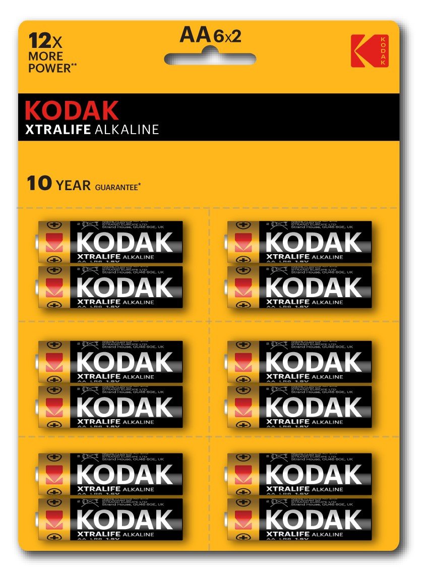Элемент питания KODAK XTRALIFE LR6 12BL (6x2BL) [KAA-2x6 perf] (144/576/18432)