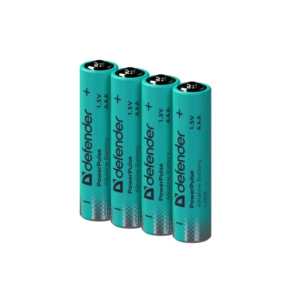 Батарейки DEFENDER LR03 (AAA) PowerPulse алкалиновые 1,5 В, 4 шт (блистер)