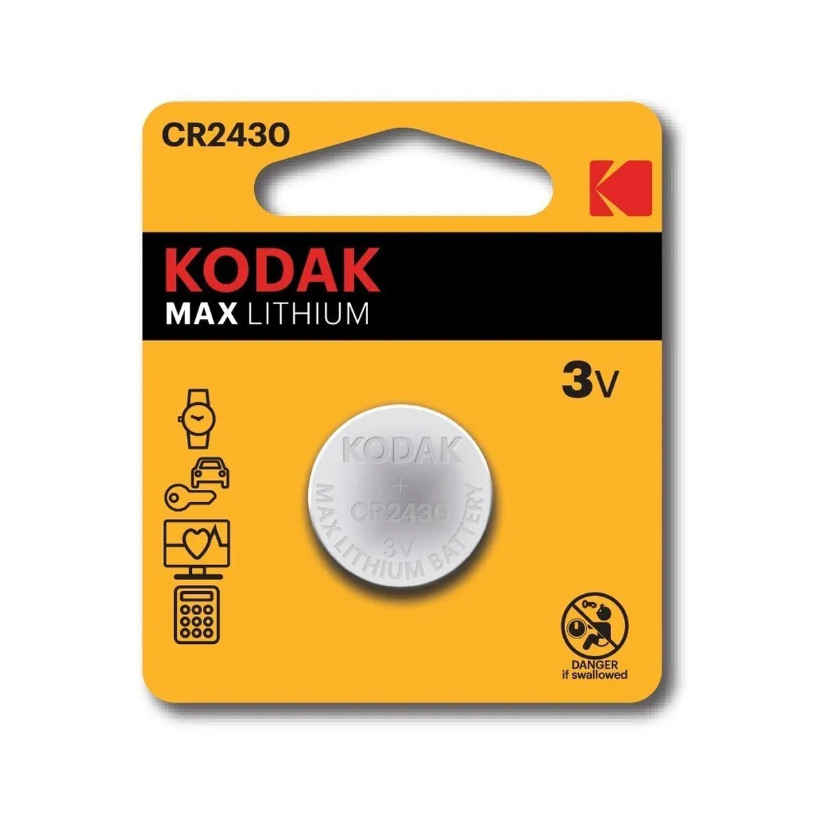 Элемент питания KODAK  CR2430  BL1 (60/240/12000)