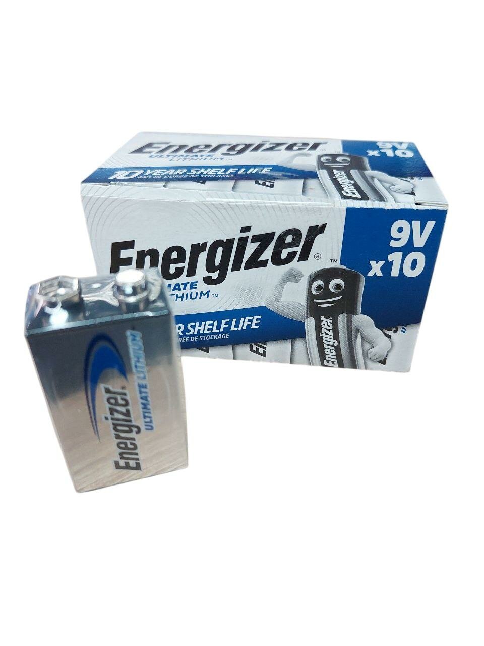 Элемент питания ENERGIZER  6FR61 Lithium 9V (крона)  (10 BOX)   (10/40)