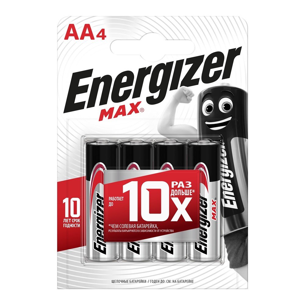 Элемент питания ENERGIZER  LR6 Max (4 бл)   (96)