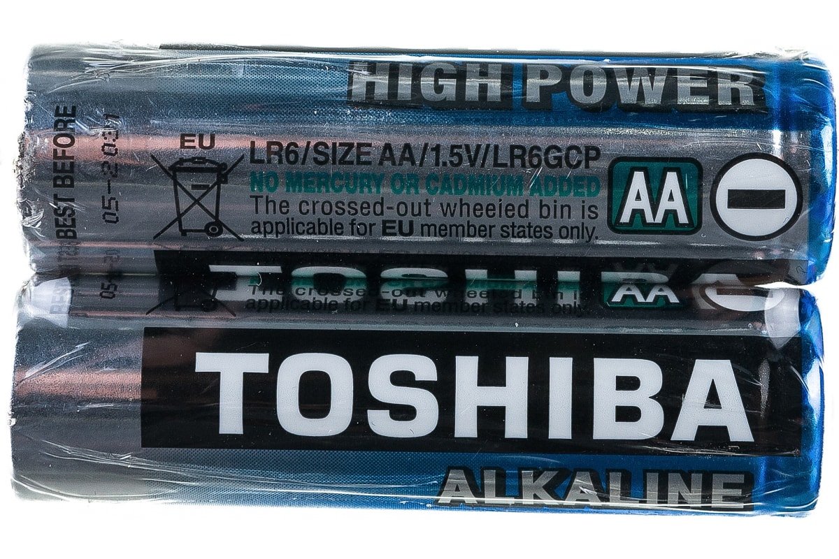 Элемент питания TOSHIBA LR6 (б/б) 2/shrink (40/400)