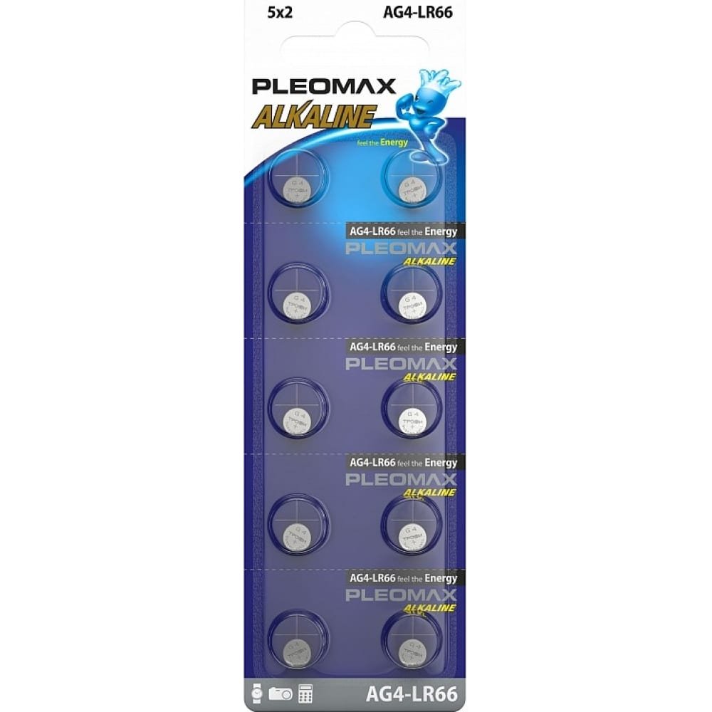 Элемент питания SAMSUNG PLEOMAX AG4 (377) LR626, LR66 Button Cell (10/100/1000/98000)