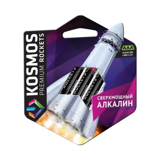 Элемент питания КОСМОС  LR03  BL4 premium ROCKETS (4/48/576)