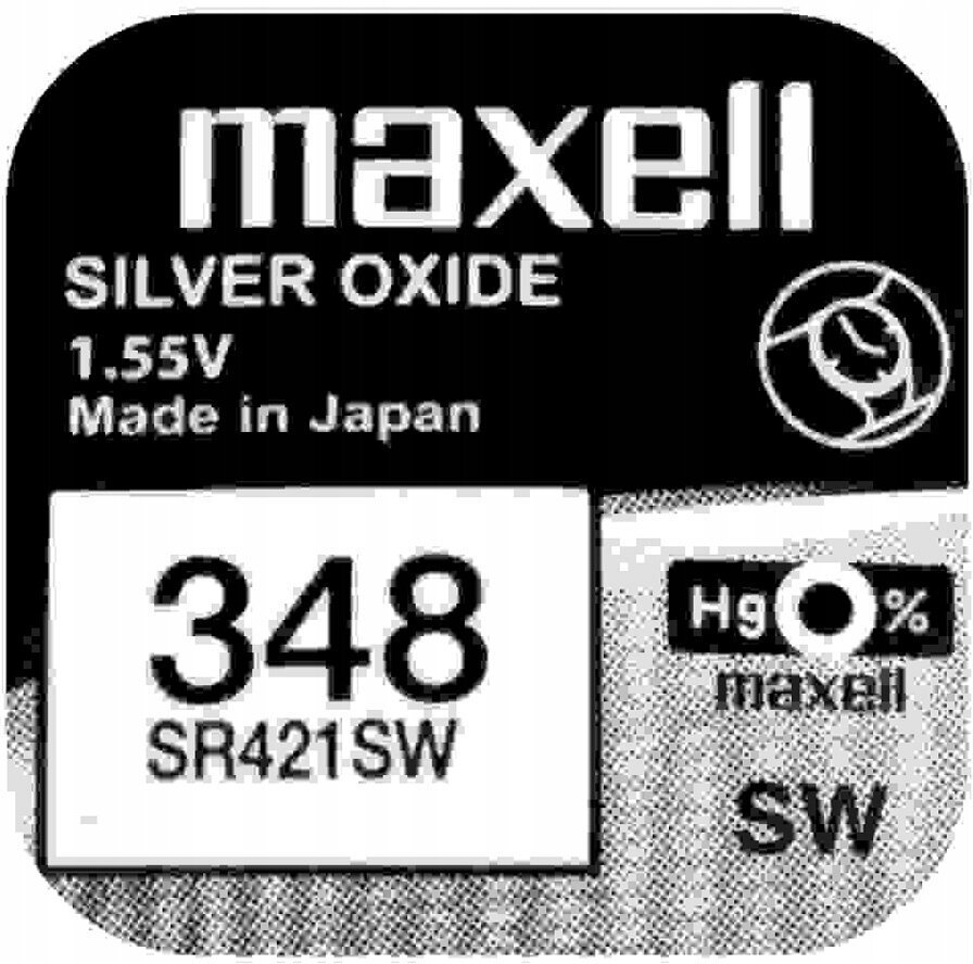 Элемент питания MAXELL  SR 421 (348)   (10/100)