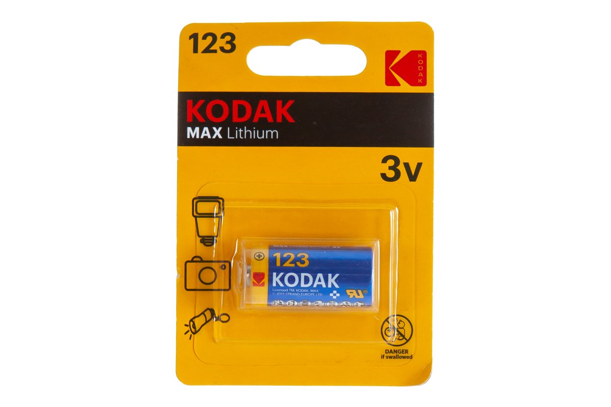 Элемент питания KODAK MAX  CR 123 (K123LA)   (6/12/5760)