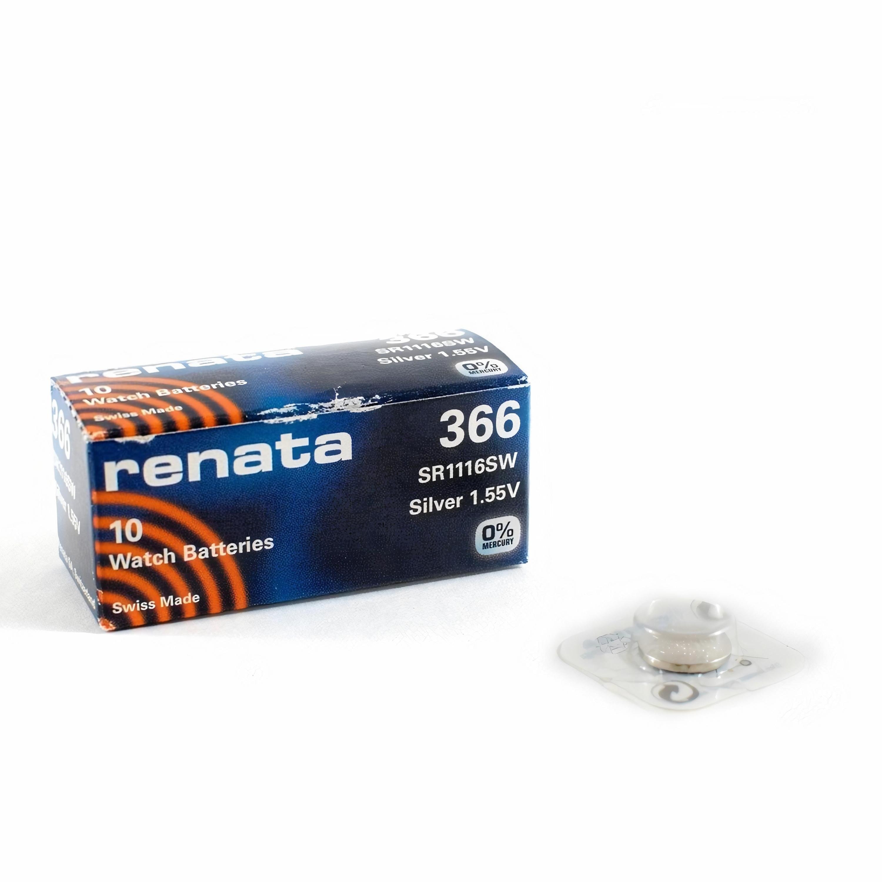 Элемент питания RENATA  R 366 SR 1116 SW   (10/100)