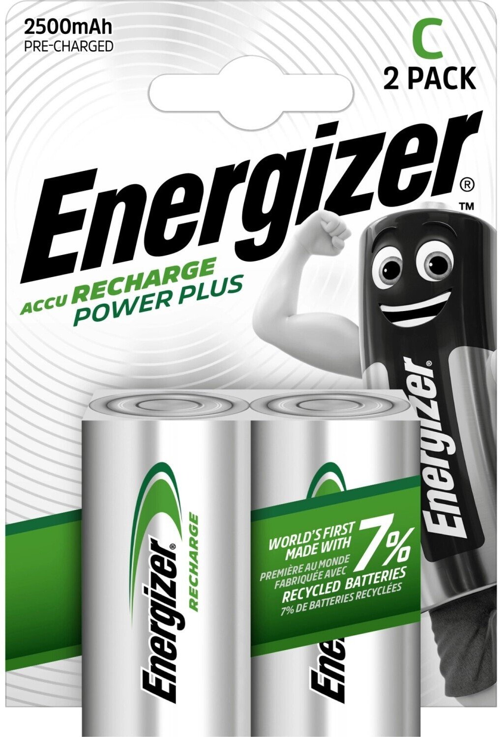 Аккумулятор ENERGIZER  R14 Power Plus  (2500 mAh) (2 бл)  (2/12)