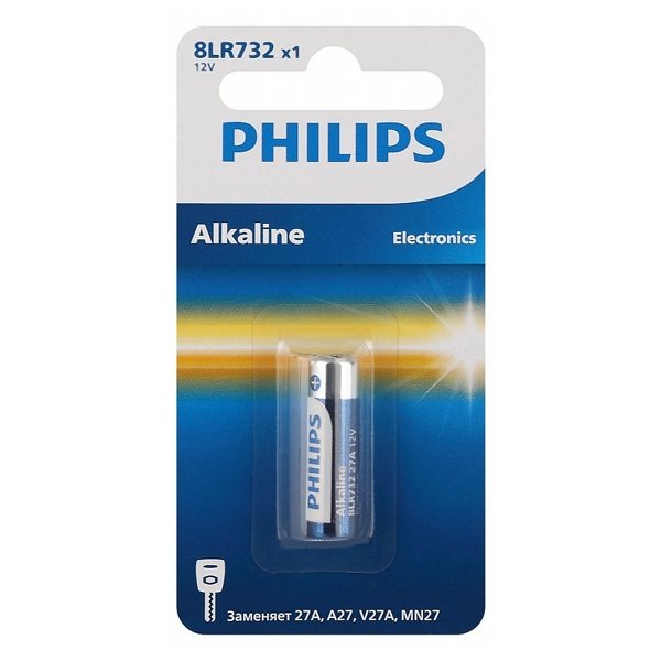 Элемент питания PHILIPS 8LR732/51 алкалин 12v MN27 1BL (1/20/200/22400)