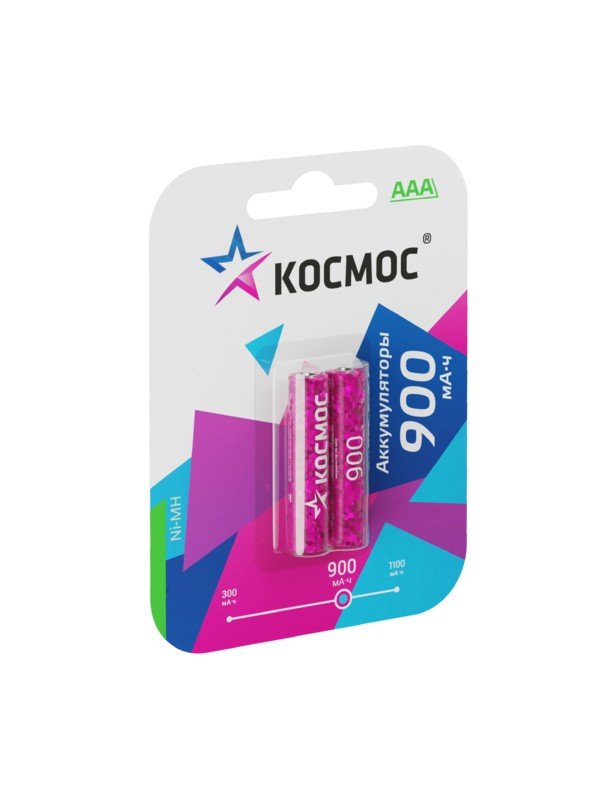 Аккумулятор КОСМОС  R03 (900 mAh)  BL2   (2/24/288)