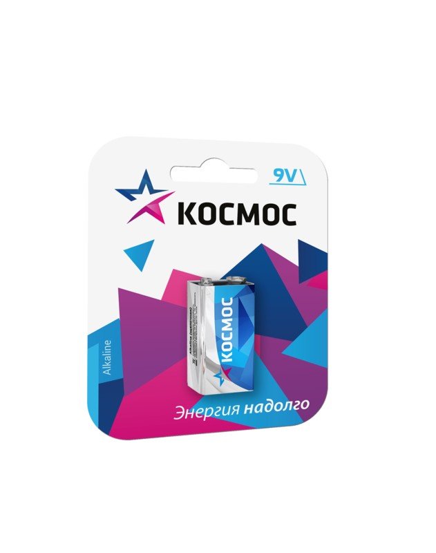 Элемент питания КОСМОС  6LR61 (алкалин. крона)  BL1   (12/120)