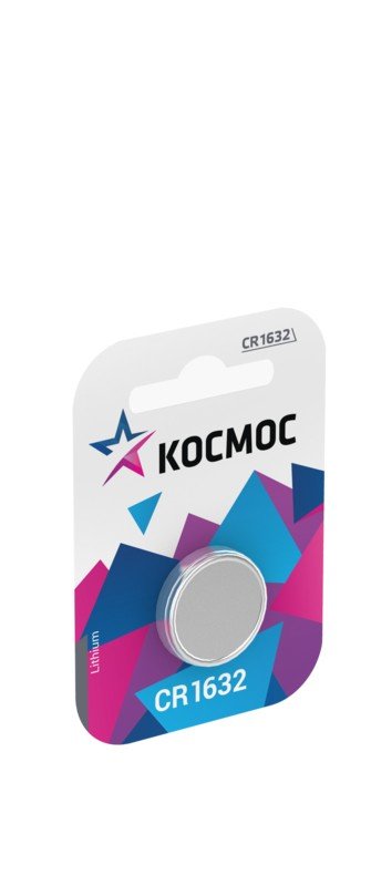 Элемент питания КОСМОС  CR 1632  BL1   (12/72)