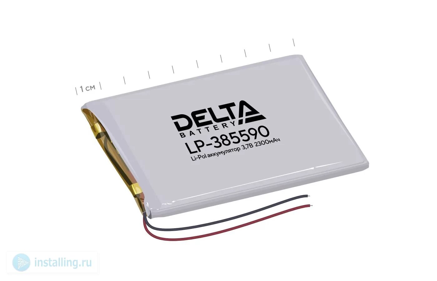 Delta LP-385590 Аккумулятор призматический (Li-Pol) 2300мАч 3.7 В