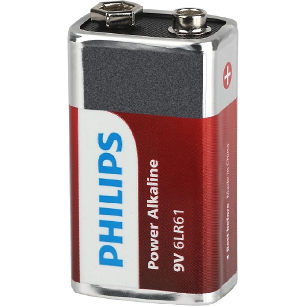 Элемент питания PHILIPS Power 6LR61/9V 1BL  (1/12/24/6240)