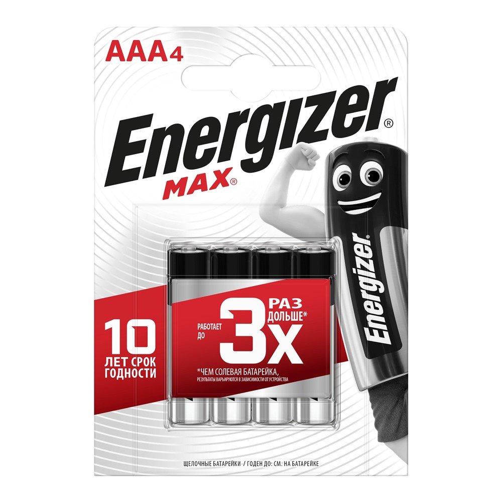 Элемент питания ENERGIZER  LR03 Max (4 бл)   (48)