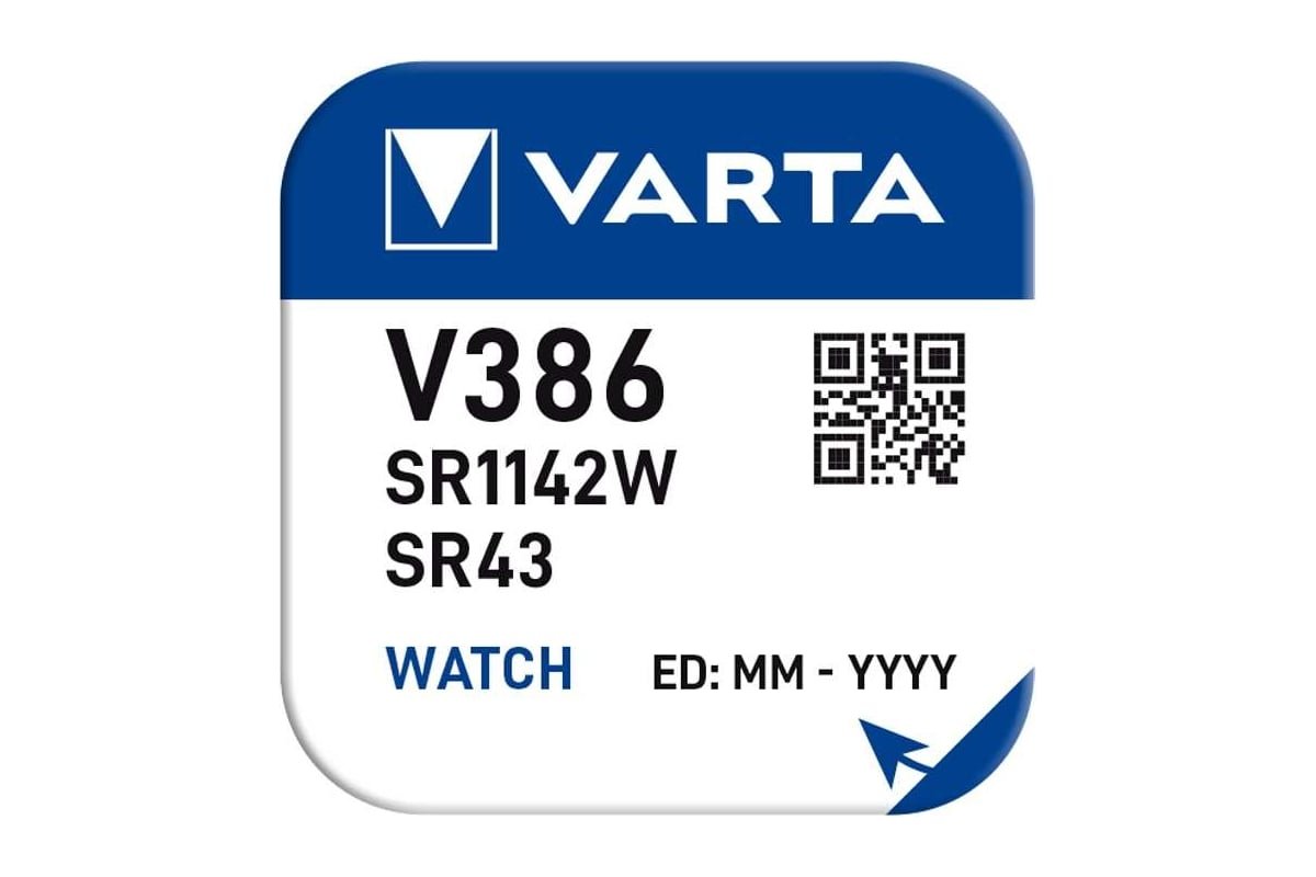 Элемент питания VARTA  V 386  (10/100)