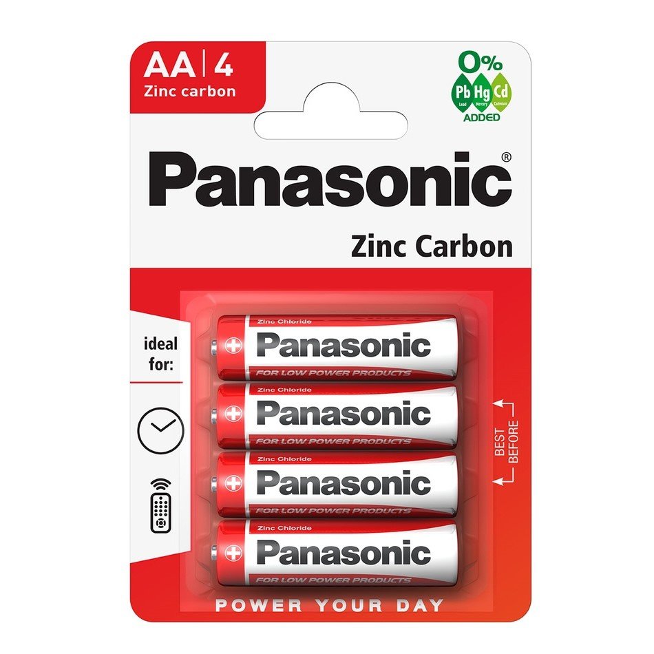 Элемент питания PANASONIC  R6 Zinc Carbon (4 бл)   (48/240)