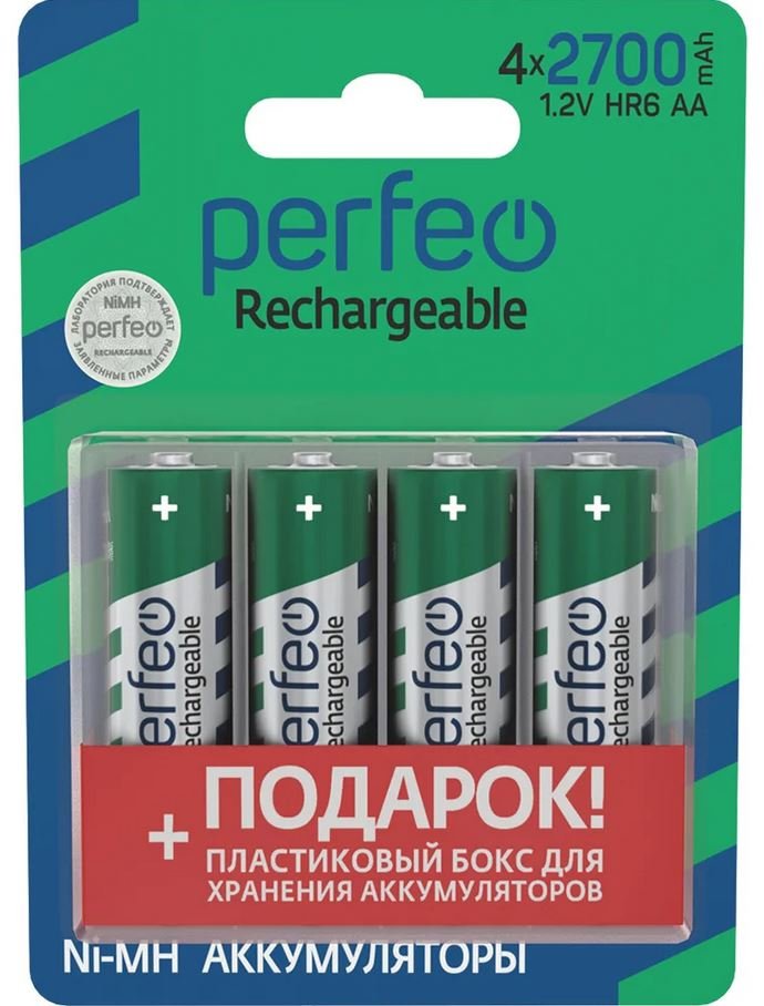 Аккумулятор Perfeo AA2700mAh/4BL+BOX