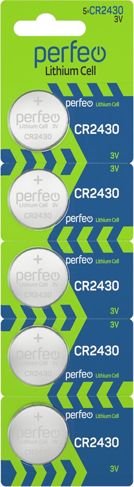 Батарейка Perfeo CR2430/5BL Lithium Cell
