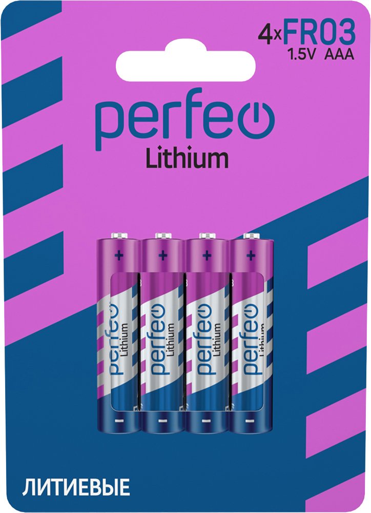 Батарейка литиеевая Perfeo FR03/4BL Lithium