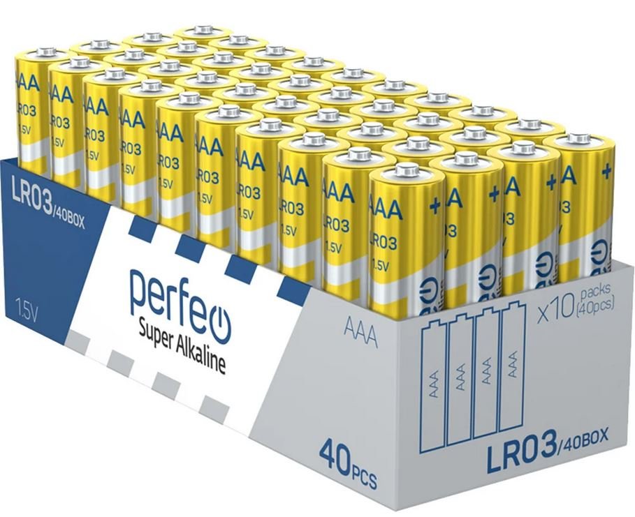 Батарейка Perfeo LR03/40BOX Super Alkaline