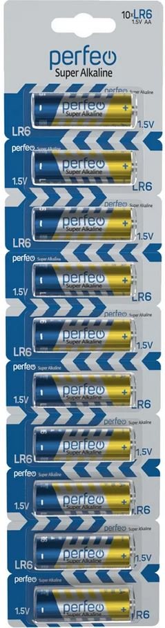 Батарейка Perfeo LR6/10BL Super Alkaline Отрывной