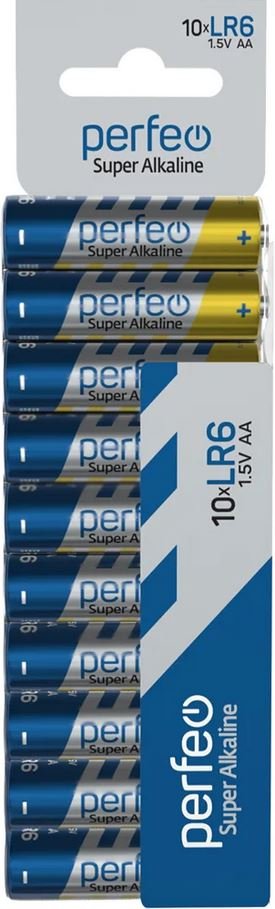 Батарейка Perfeo LR6/10SHRINK CARD Super Alkaline