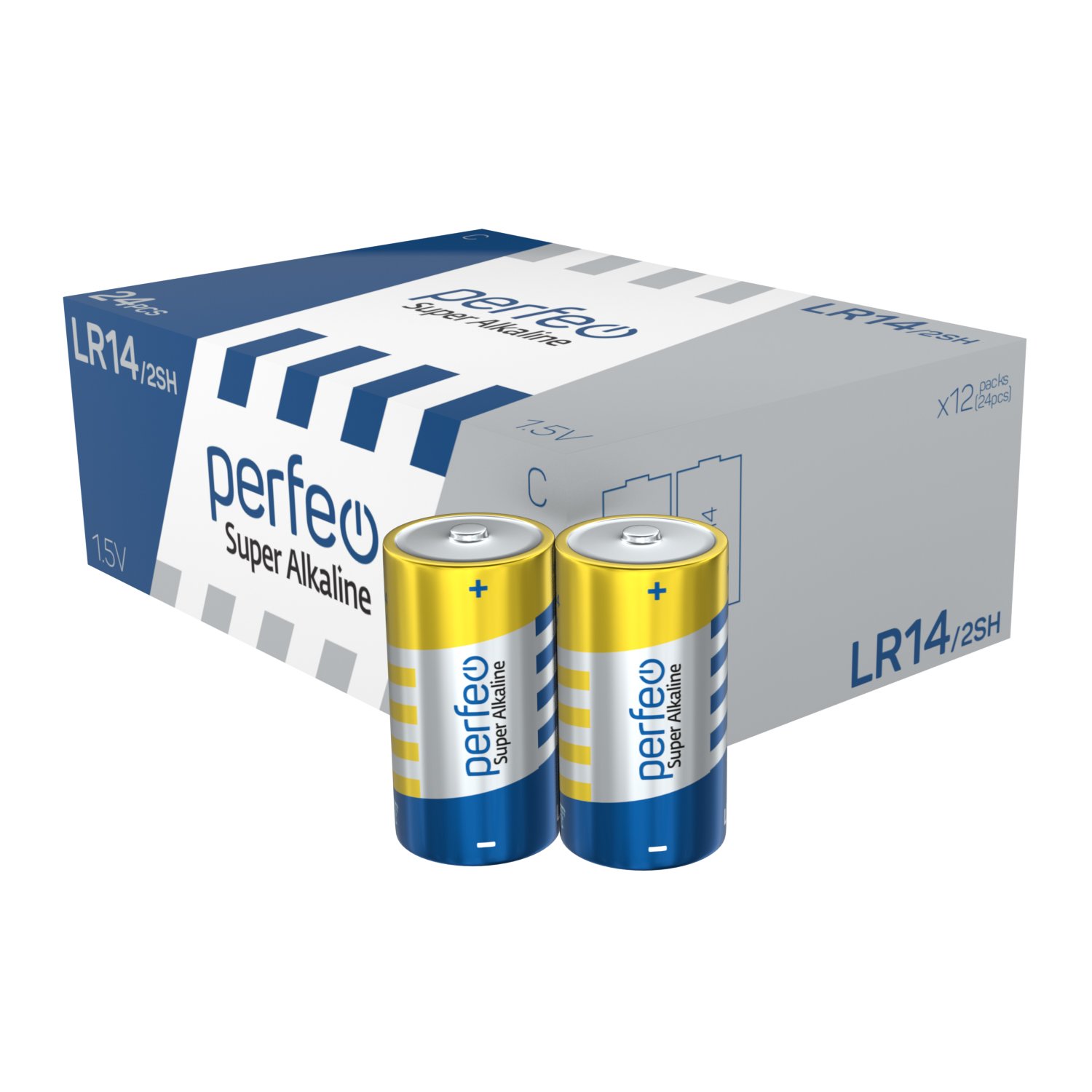 Батарейка Perfeo LR14/2SH Super Alkaline