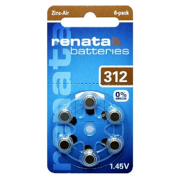 Батарейка Renata ZA312/6BL