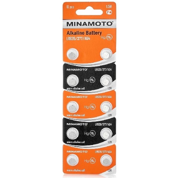 Батарейка MINAMOTO AG4 LR626/10BL